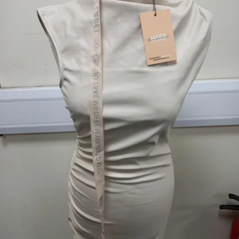 MARS THE MARGOT MINI DRESS IN CREAM SIZE 10 