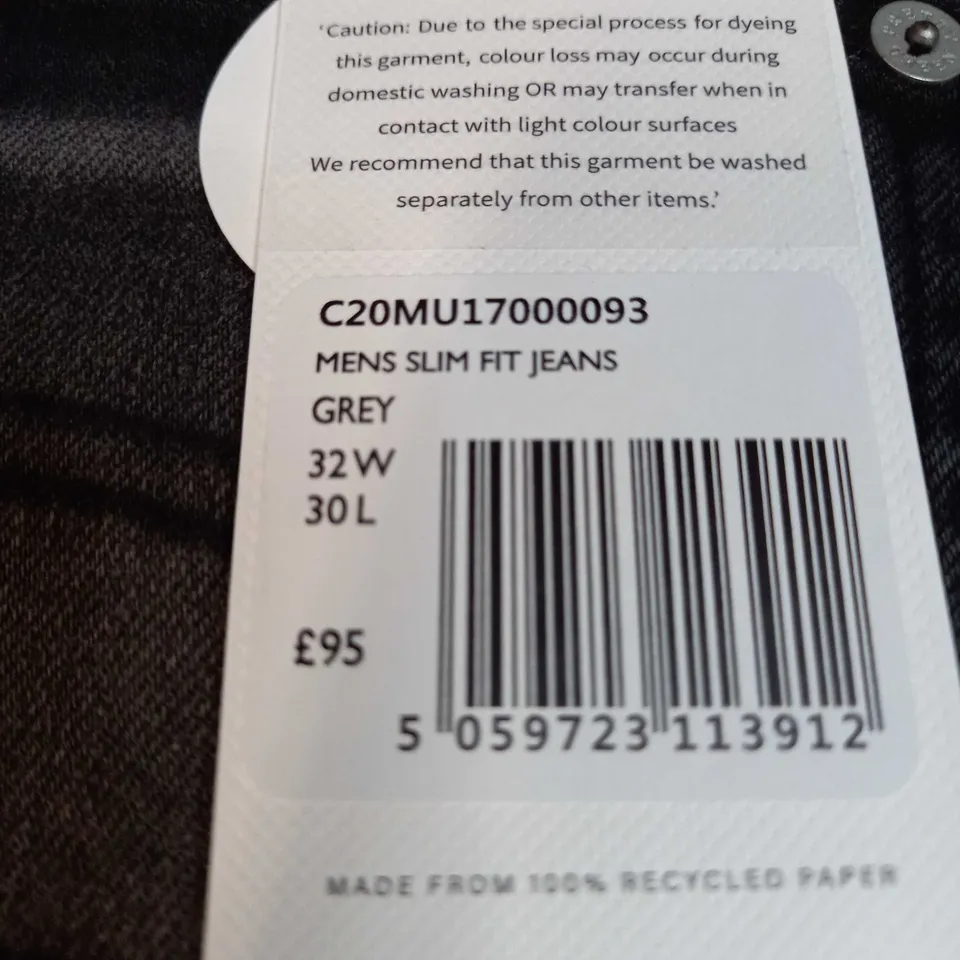 PRETTY GREEN MENS SLM FIT JEANS SIZE W32
