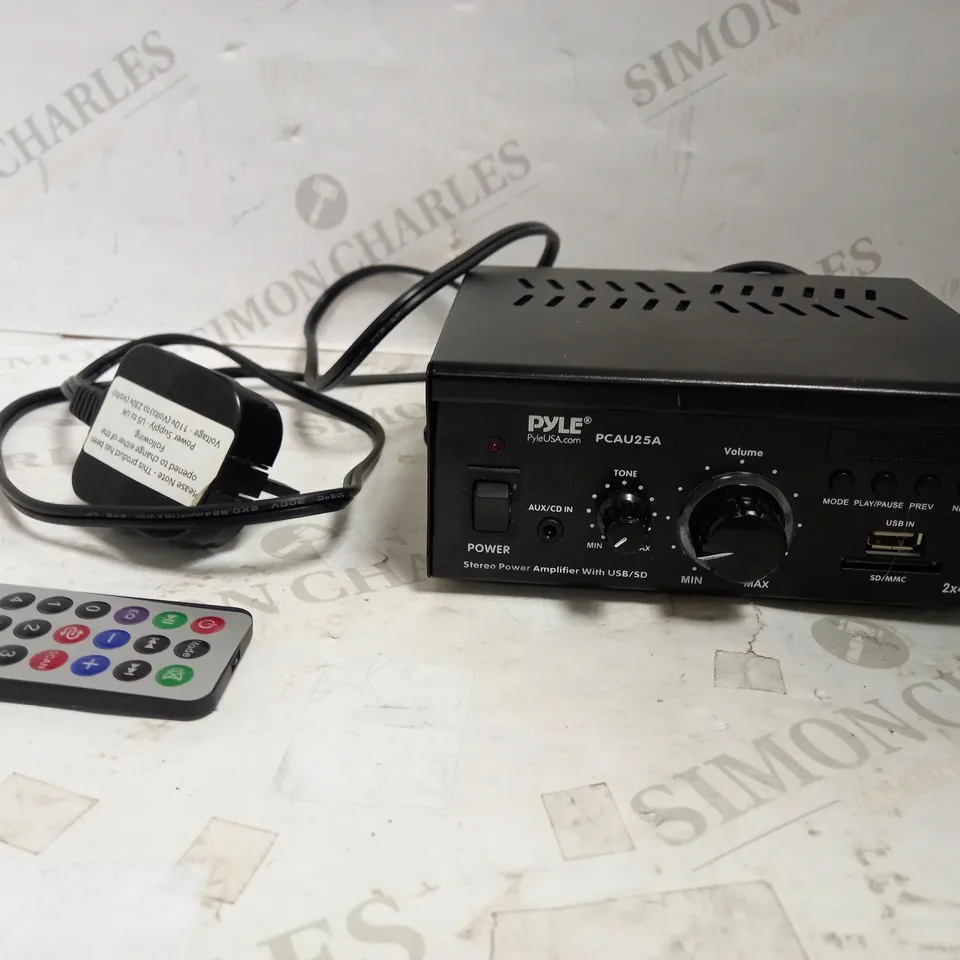 PYLE USA PCAU25A 2 X 40W STEREO POWER AMPLIFIER