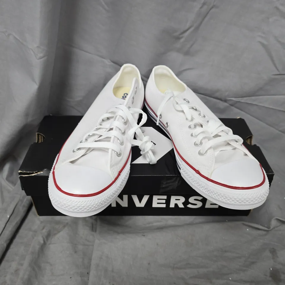 CONVERSE WIDE OX TRAINERS – WHITE, UK 11