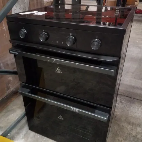HISENSE HDCEIT6C20B INDUCTION ELECTRIC COOKER WITH DOUBLE OVEN IN BLACK 