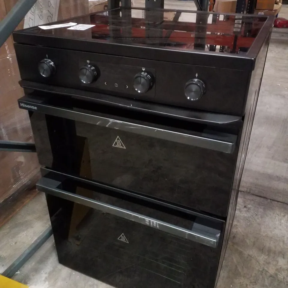 HISENSE HDCEIT6C20B INDUCTION ELECTRIC COOKER WITH DOUBLE OVEN IN BLACK 