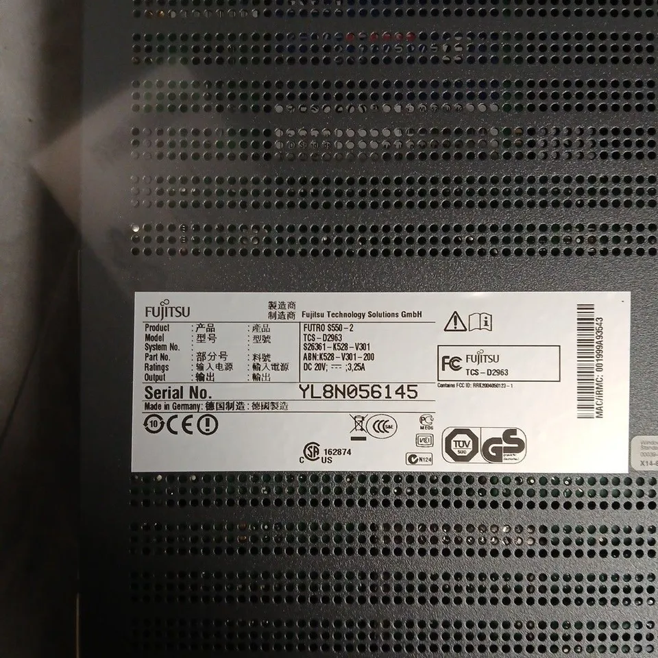 FUJITSU FUTRO S550-2 THIN CLIENT 