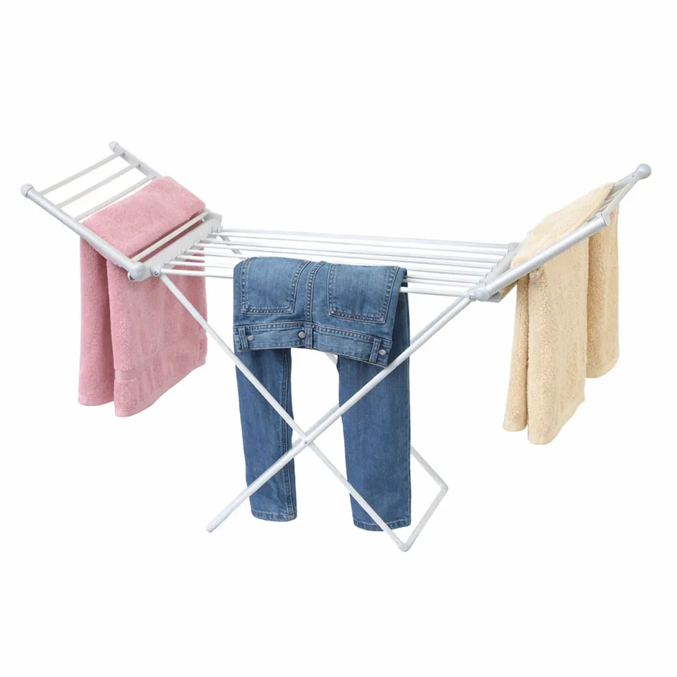 EXTENDABLE ELECTRIC HEATED FOLDING CLOTHES HORSE AIRER DRYER BOXED