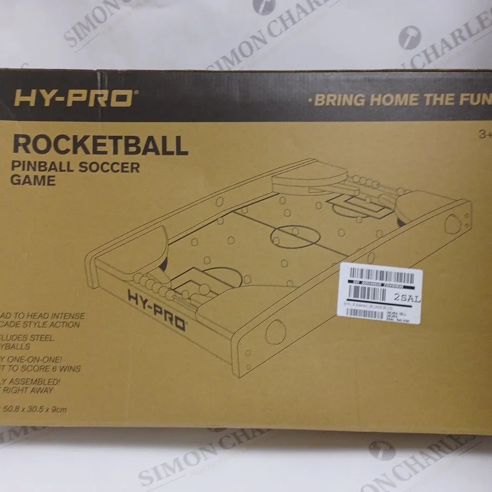 BOXED HY-PRO 20 INCH ROCKETBALL PINBALL SOCCER GAME  RRP £24.99