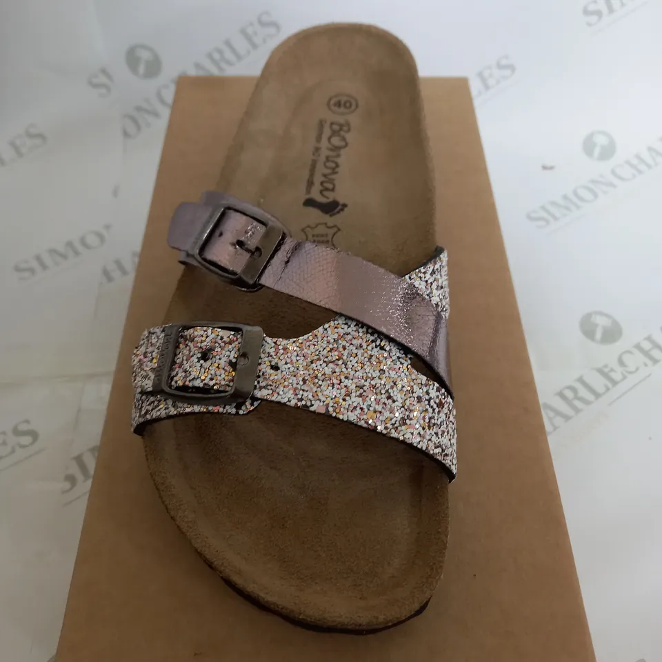 BONOVA SANDLES IN BROWN SIZE 6.5 