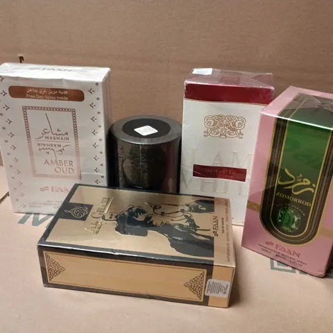 APPROXIMATELY 15 BOXED ASSORTED FRAGRANCES TO INCLUDE FAAN AL GHAZI EAU DE PARFUMS, LAFFAFA EAU DE PARFUMS, LAFFAFA QAA'ED, ETC - COLLECTION ONLY