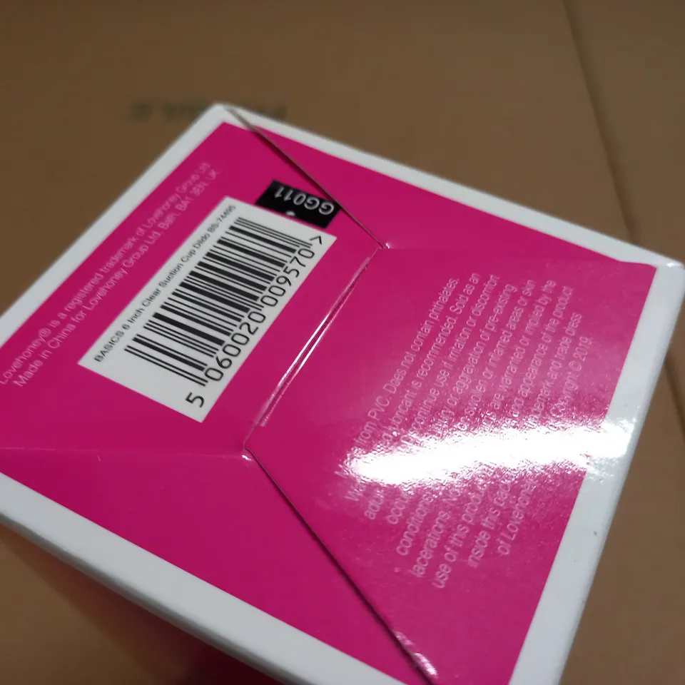BOXED LOVEHONEY BASICS SUCTION CUP 6" DILDO