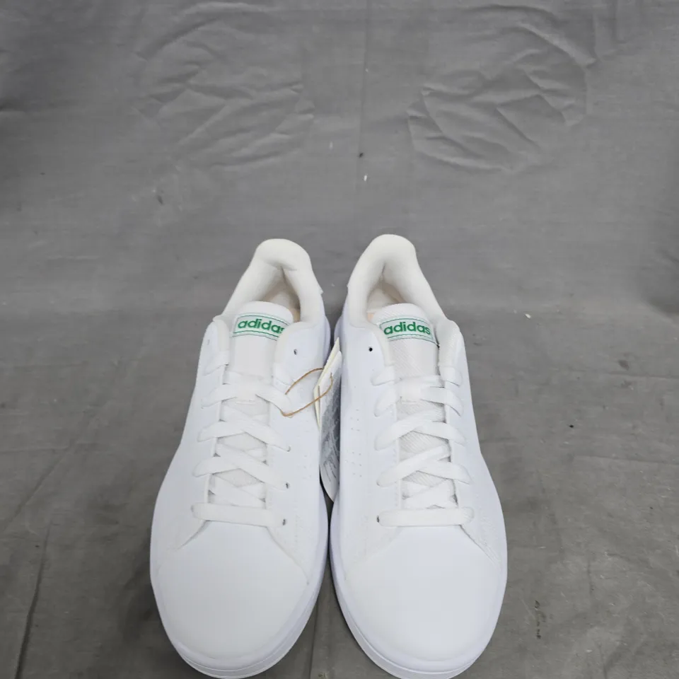 ADIDAS WHITE LEATHER TRAINERS - UK SIZE 5