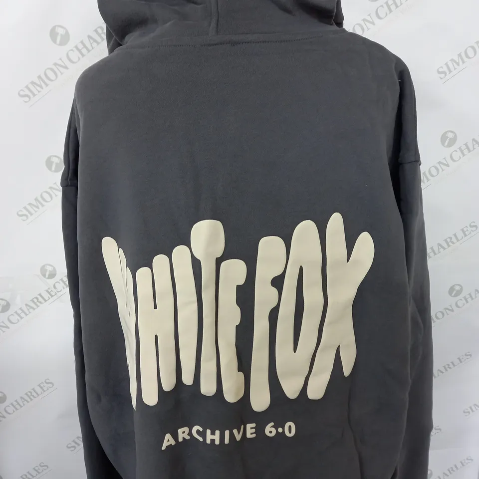 WHITE FOX OVERSIZED HOODIE SIZE M/L
