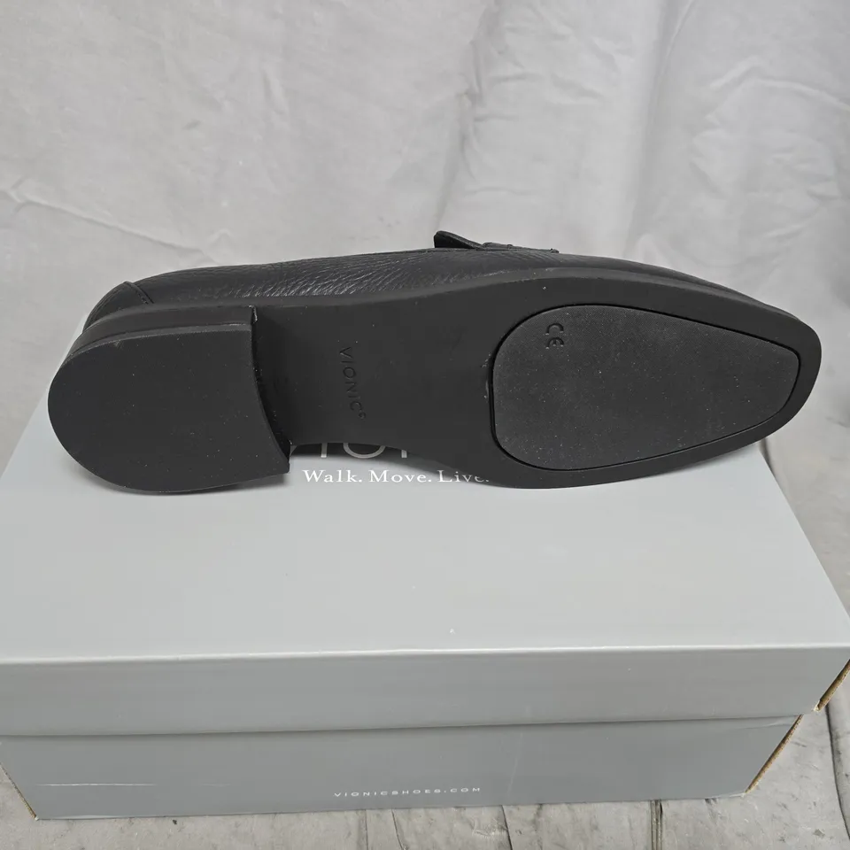 Vionic Leather Penny Loafer – Black SIZE 