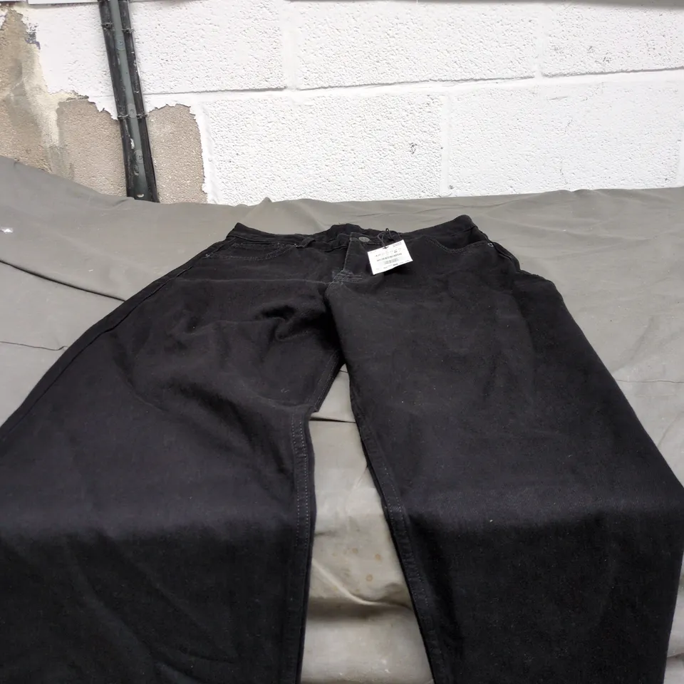 ZARA BLACK HIGH RISE JEANS EU 42 TAGS