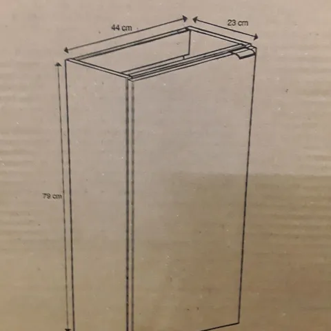 BOXED FREESTANDING CLOAKROOM CLOAKROOM CABINET 44×79×23CM