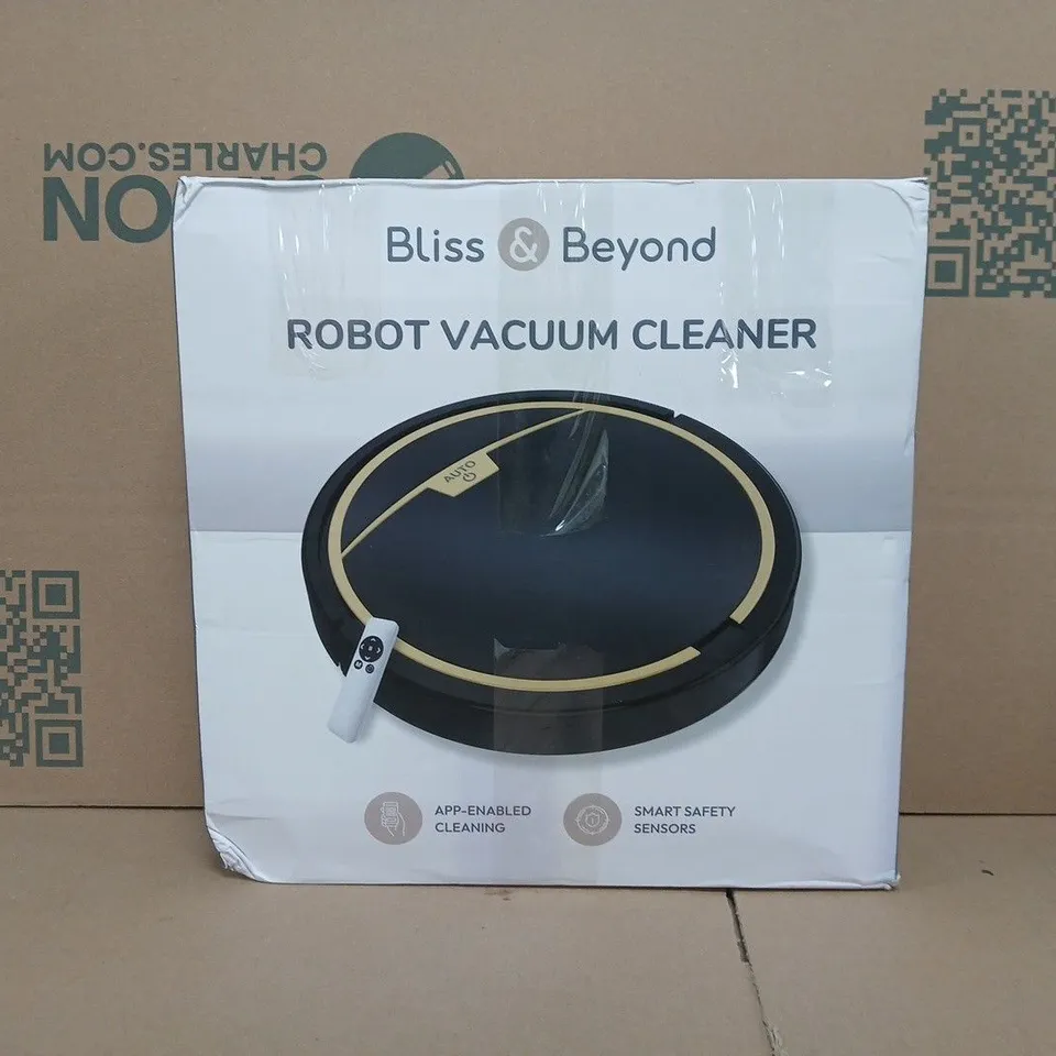 BOXED BLISS & BEYOND ROBOT VACUUM CLEANER