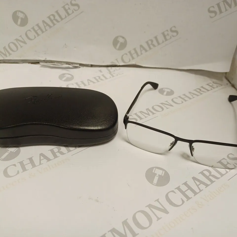 RAY-BAN RB6335 MATTE BLACK FRAMED PRESCRIPTION GLASSES 