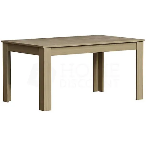 BOXED VIDA MEDINA 6 SEATER DINING TABLE - OAK (1 BOX)