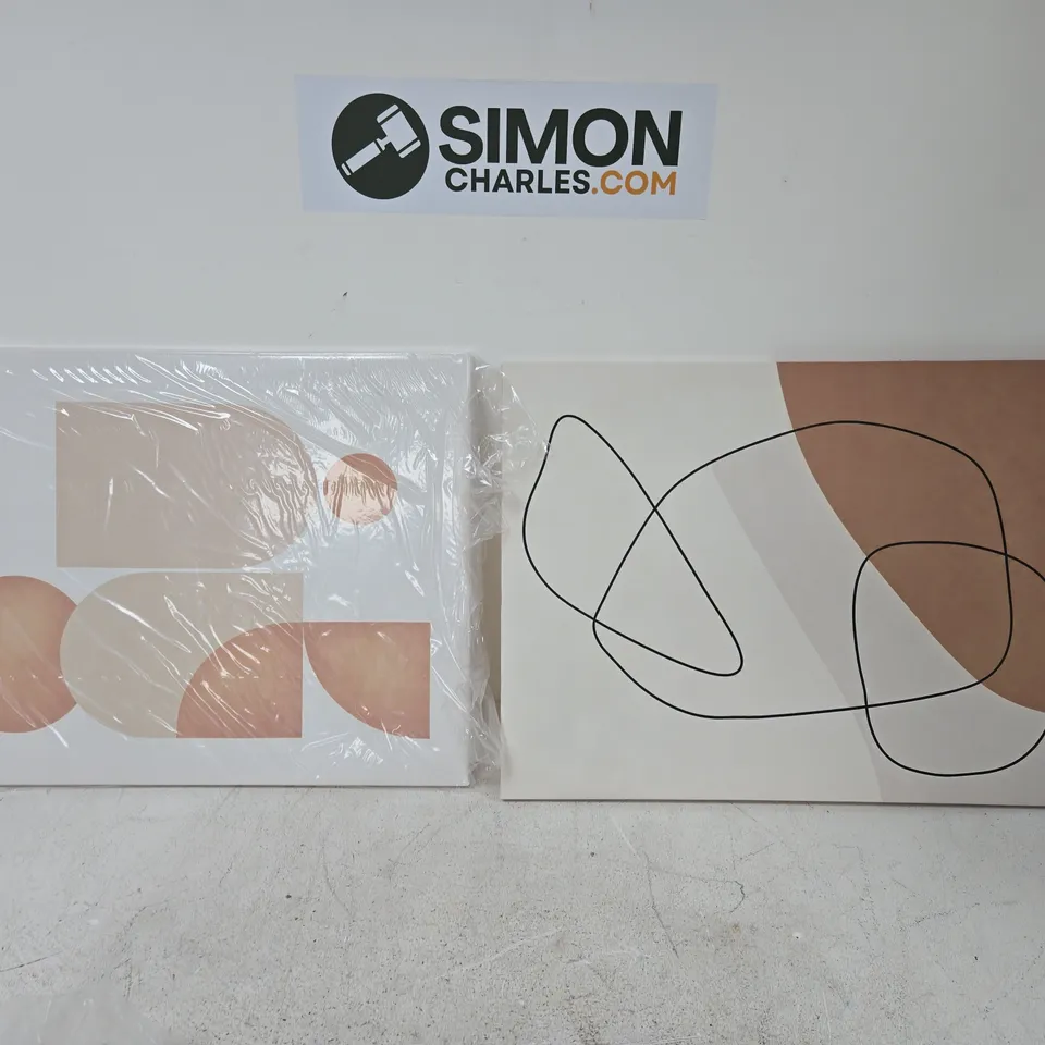 ABSTRACT ART PRINTS – SET OF 2 (GEOMETRIC & LINE-DRAW)