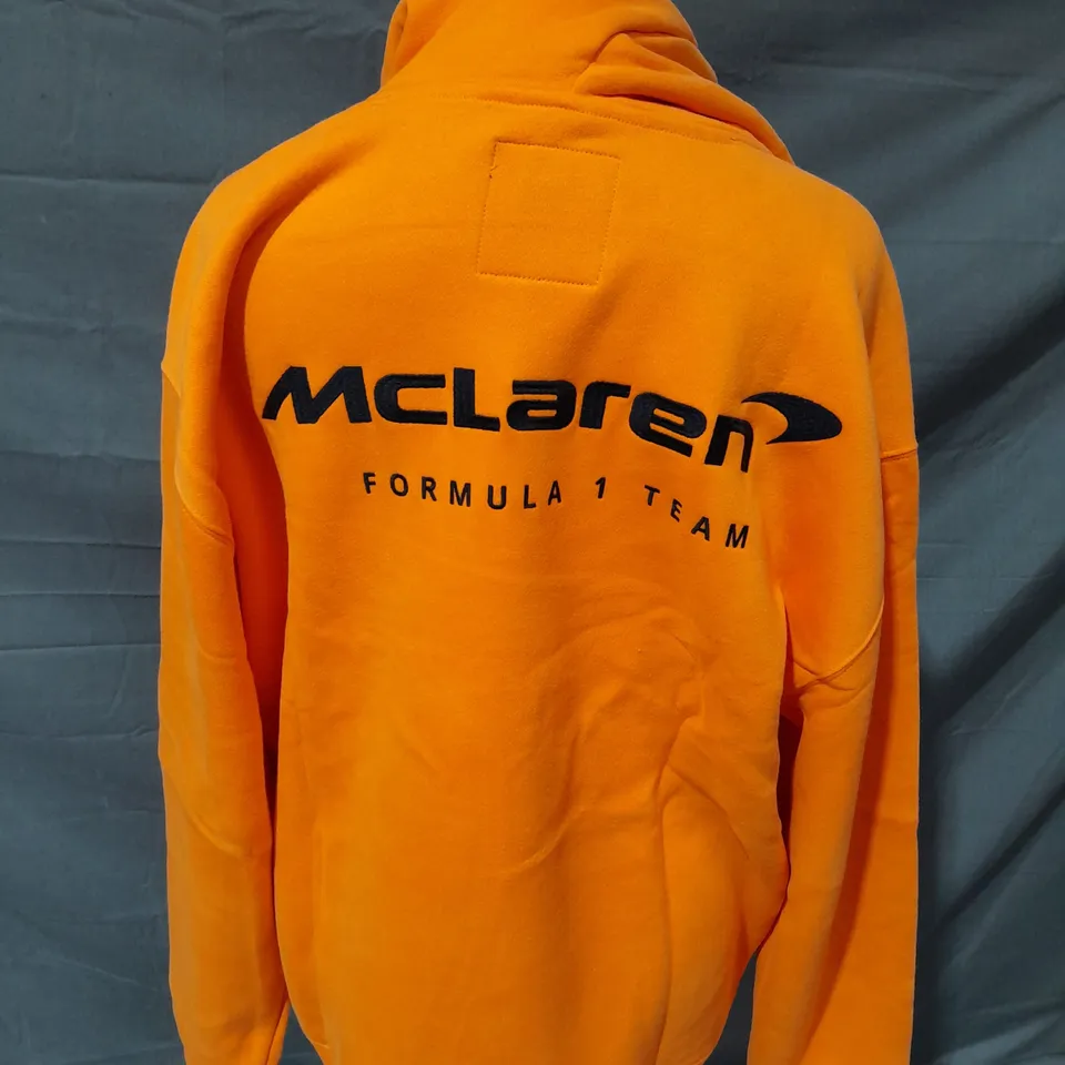 HOLLISTER MCLAREN FORMULA 1 TEAM ORANGE HOODIE - LARGE