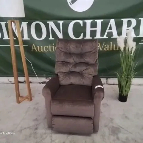 BRAND NEW BOXED JOYNSON HOLLAND LIFT & RISE CHAIR - VISCOSITY MINK FABRIC