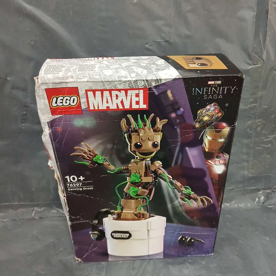 BOXED EGO MARVEL DANCING GROOT BUILDABLE TOY SET 76297 RRP £29.99