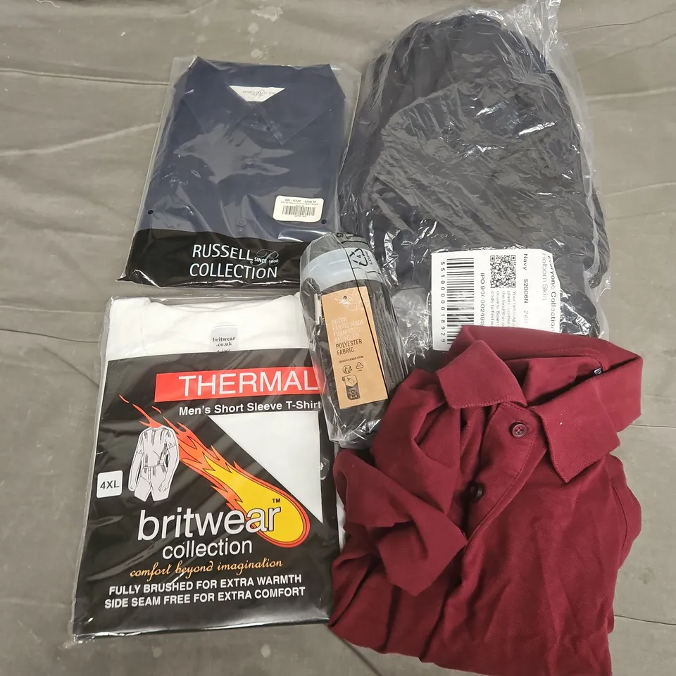 APPROXIMATELY 20 ASSORTED WORKWEAR CLOTHING ITEMS IN VARIOUS SIZES TO INCLUDE ASQUITH & FOX POLO, CLUBCLASS HOLBORN SKIRT, BRITWEAR TERMAL, ETC