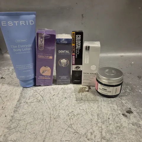 APPROXIMATELY 20 HEALTH AND BEAUTY PRODUCTS TO INCLUDE THE BODY SHOP NIGHT CREAM, ESTRID EVERYDAY BODY LOTION AND BEAUTY SIGN FACIAL SERUM