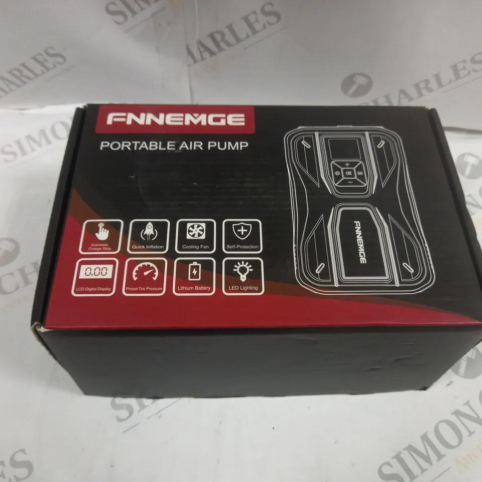 BOXED FNNEMGE PORTABLE AIR PUMP