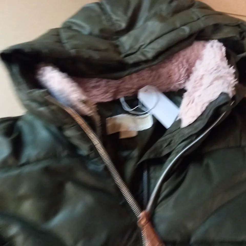MICHAEL KORS KIDS KHAKI COAT - 10/12