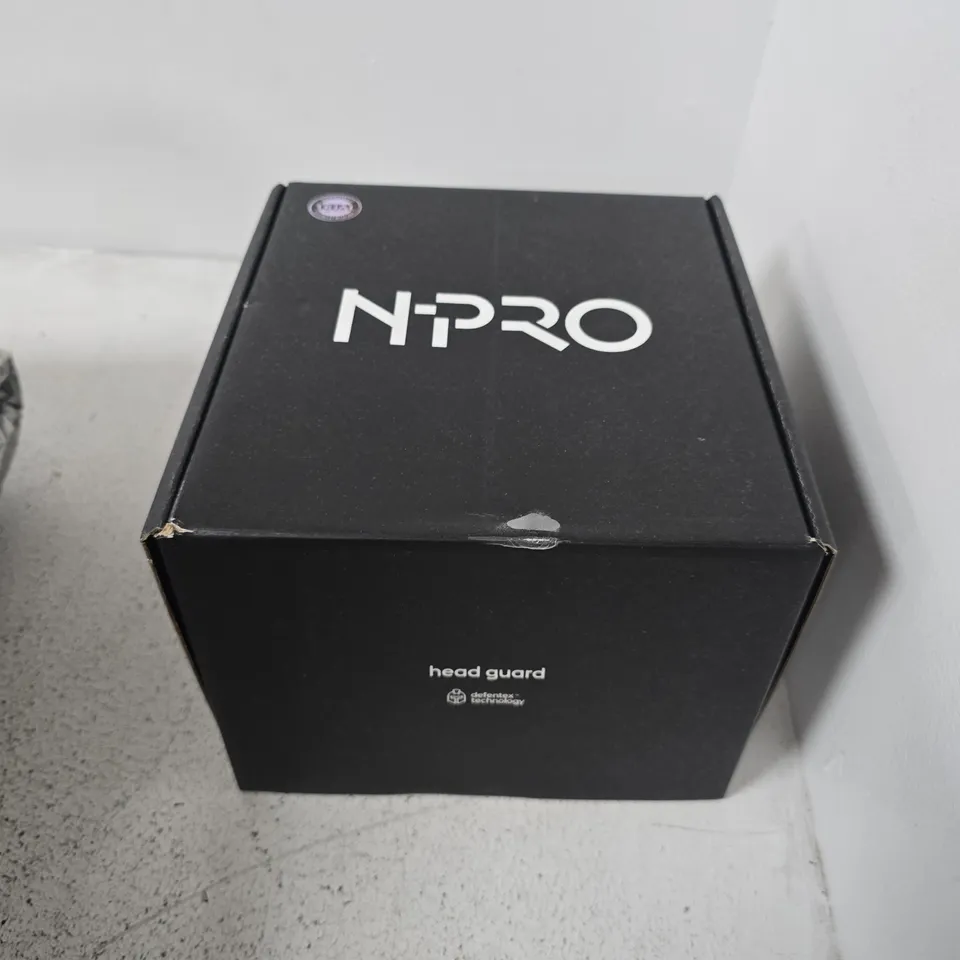 BOXED N-PRO LARGE ADULT 59CM BLACK/RED HEAD GUARD
