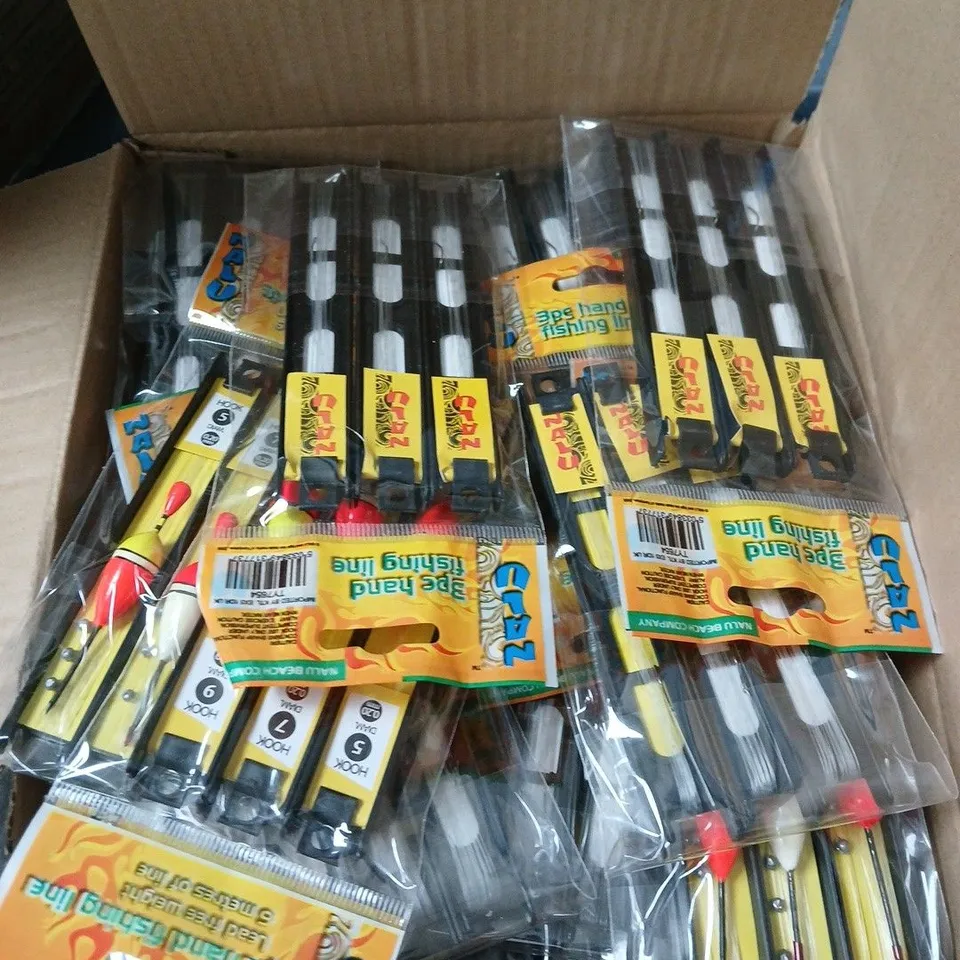 BOX OF APPROXIMATELY 50 X NALU 3PC HAND FISHING LINE