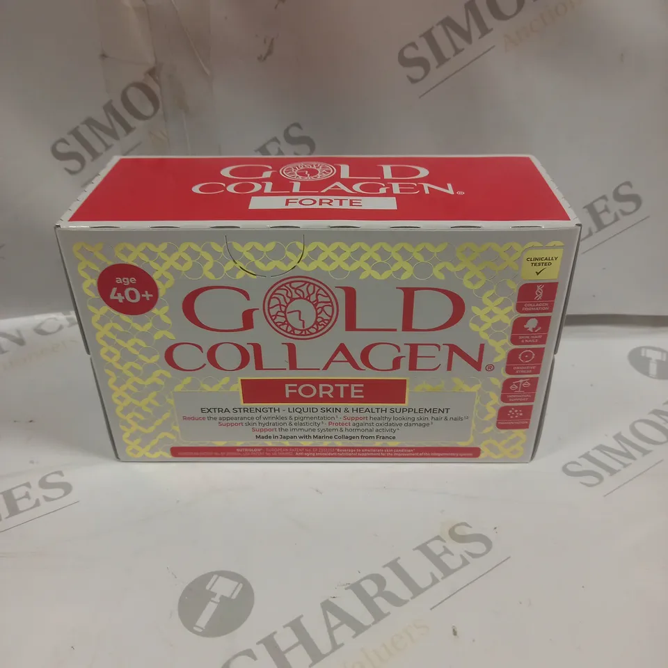 BOXED GOLD COLLAGEN FORTE LIQUID HEALTH SUPPLEMENTS - 10 X 50ML