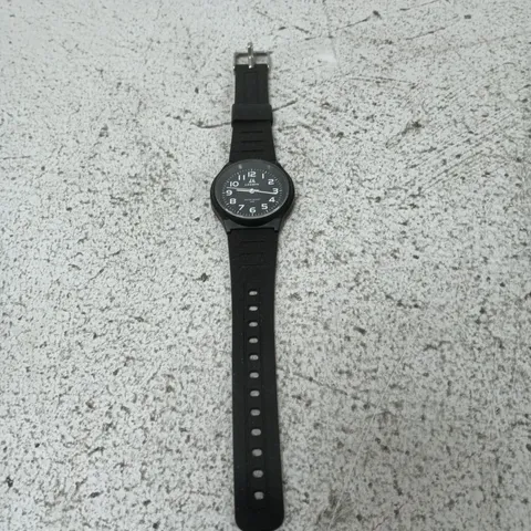 LENON BLACK RUBBER-STYLE WRISTWATCH - LENQIN