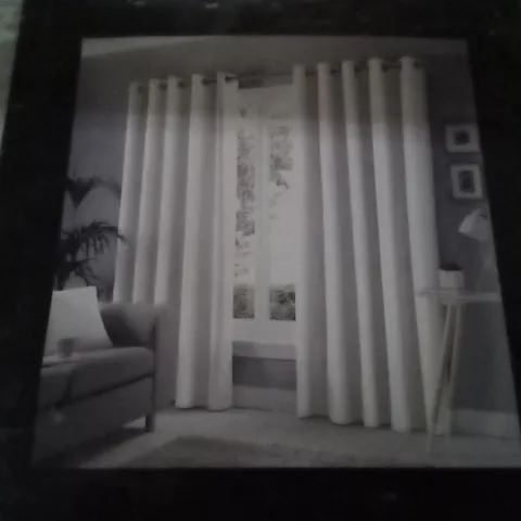 BAGGED 100% COTTON ROOM DARKENING EYELET CURTAINS