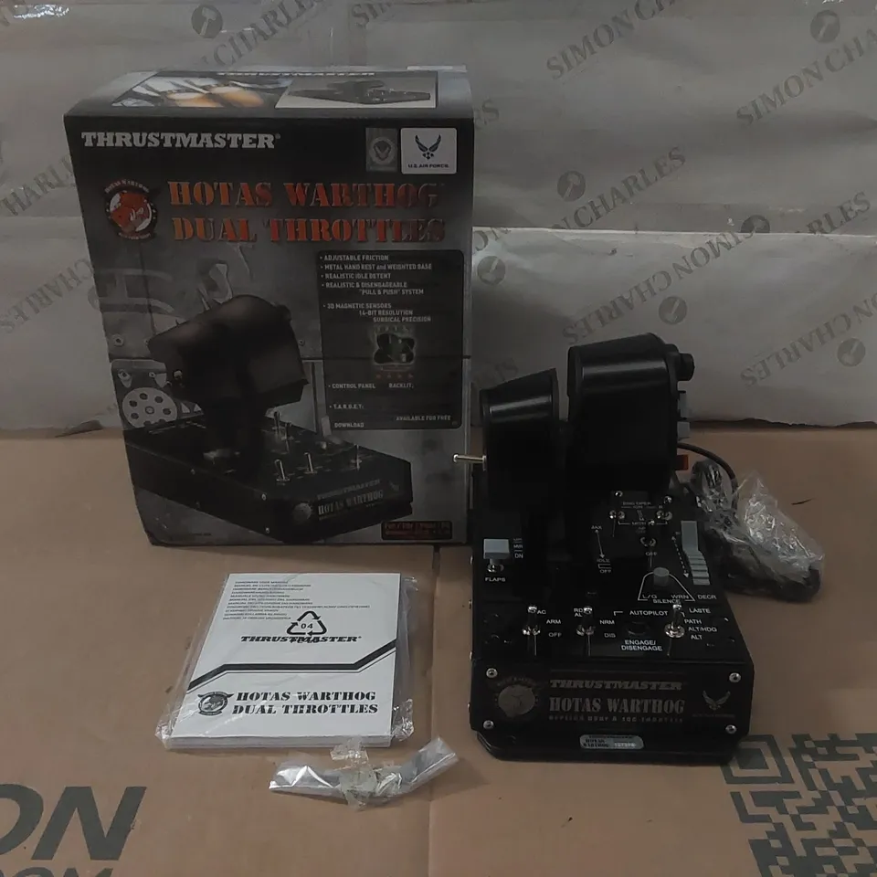 BOXED THRUSTMASTER U.S. AIR FORCE HOTAS WARTHOG DUAL THROTTLES