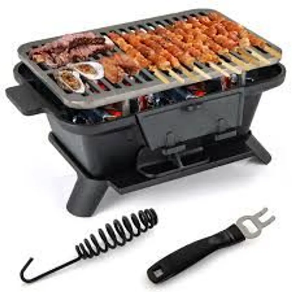 BOXED COSTWAY 38CM W PORTABLE CHARCOAL GRILL