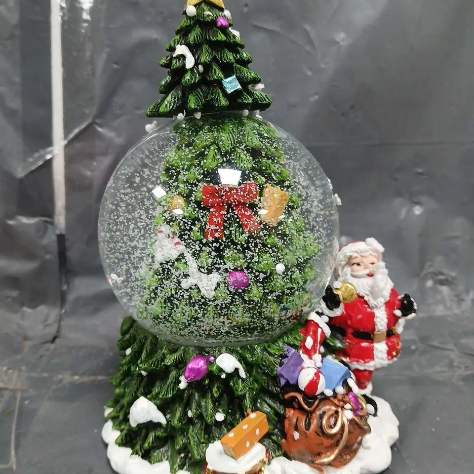 THREE KINGS MUSICAL TREESPIN SNOWSPHERE CHRISTMAS DECORATION - COLLECTION ONLY - GLASS