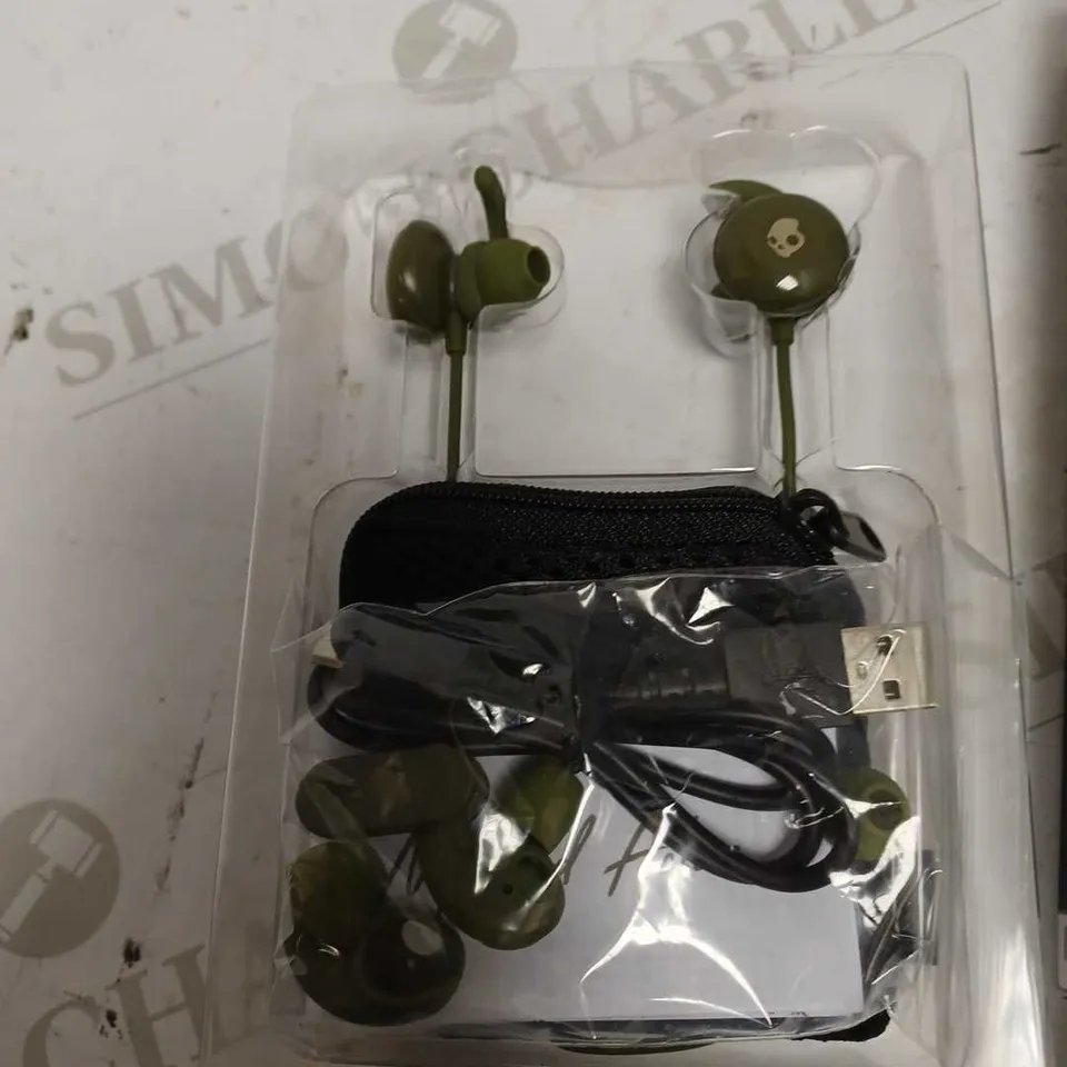 SKULLCANDY GREEN WIRELESS SPORT EARBUDS