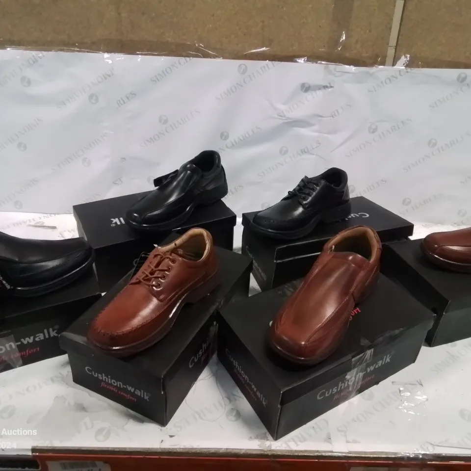 SELECTION OF BOXED CUSHION-WALK LEATHER SHOES, (STYLES, COLOURS AND SIZES VARY)