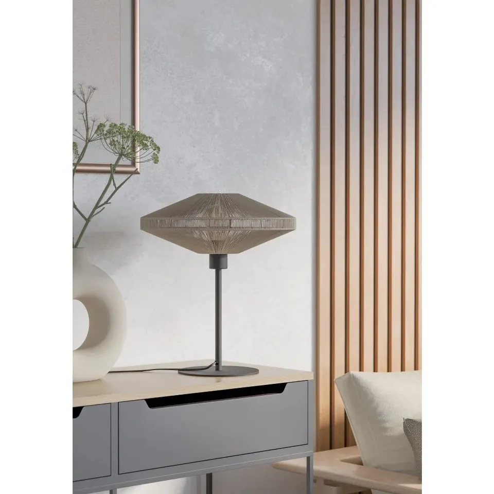 BOXED EGLO LIGHTS MIDSUMER TABLE LAMP BLACK 