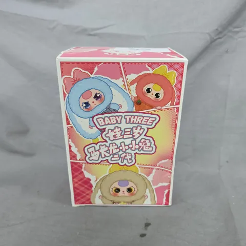 BOXED AND SEALED BABY THREE V2 RABBIT MACARON CUTE BUNNY PLUSH SERIES BLIND BOX