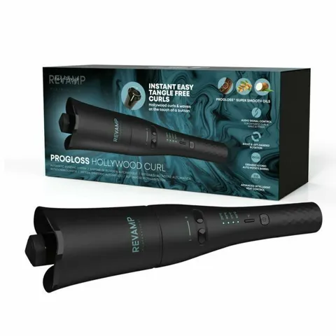 BRAND NEW BOXED REVAMP PROFESSIONAL PROGLOSS HOLLYWOOD CURL GRA-CL-2000-GB 