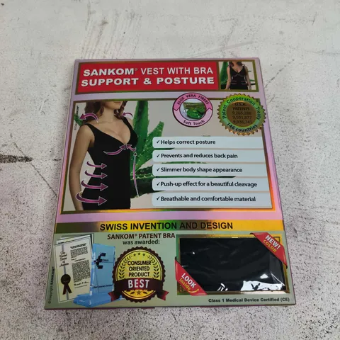 SANKOM VEST WITH BRA SUPPORT & POSTURE – CLASS 1 MEDICAL DEVICE CE – XXXL
