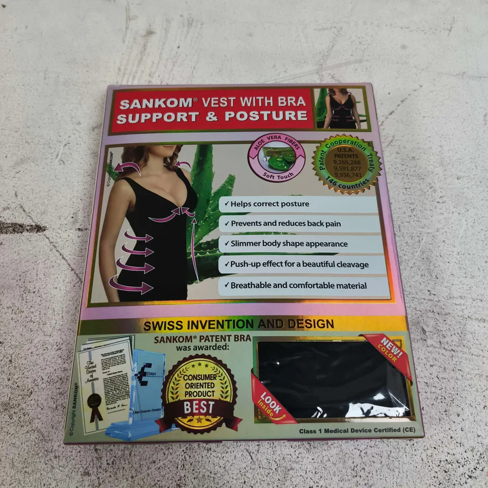 SANKOM VEST WITH BRA SUPPORT & POSTURE – CLASS 1 MEDICAL DEVICE CE – XXXL