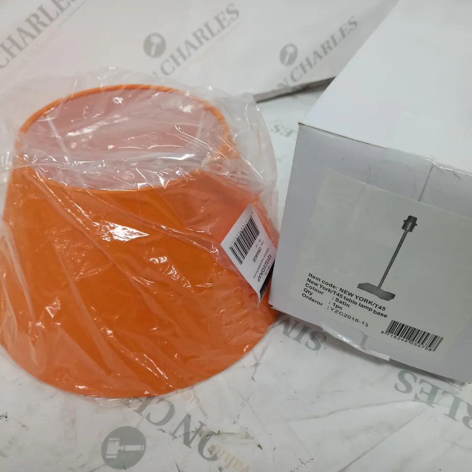 ITS ABOUT ROMI 45CM TABLE LAMP WITH ORANGE SHADE