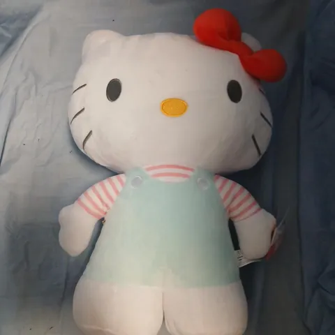 SANRIO HELLO KITTY PLUSH TOY – WHITE CHARACTER WITH LIGHT BLUE DRESS (0+ AGE)