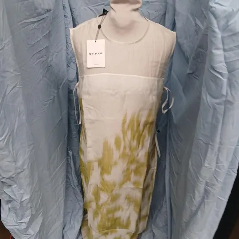 WHISTLES BLURRED FLORAL TEXTURED DRESS – UK 12 (EU 40, US 8)