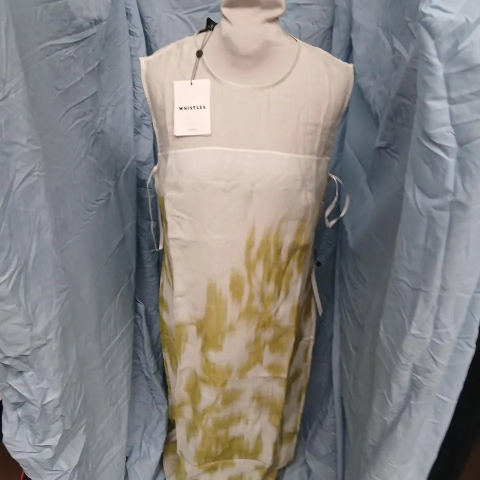 WHISTLES BLURRED FLORAL TEXTURED DRESS – UK 12 (EU 40, US 8)