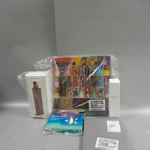 LOT OF APPROXIMATELY 5 ASSORTED FRAGRANCE AND COSMETIC ITEMS TO INCLUDE RIVER ISLAND PARIS, NAIL POLISH AND SLEEP CLUB