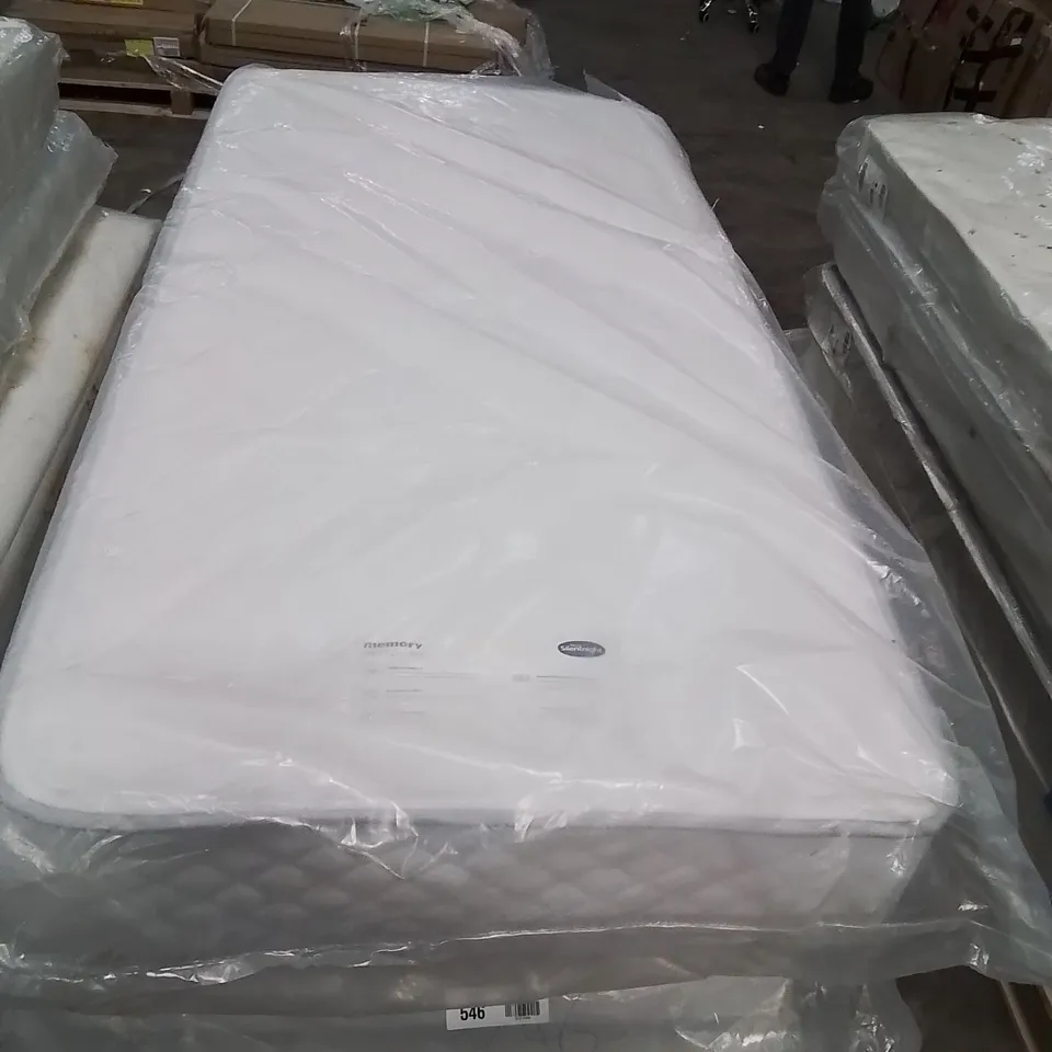 QUALITY BAGGED SILENTNIGHT 1000 POCKET MEMORYFOAM SINGLE MATTRESS 