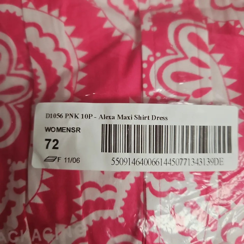 BODEN ALEXA MAXI SHIRT DRESS – PINK, 10P